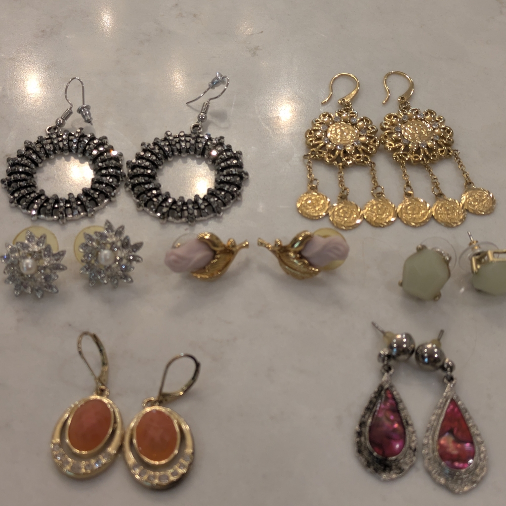 Chic Silver and Gold Earring Collection